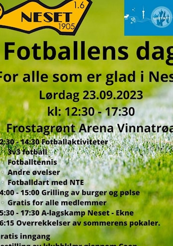 Velkommen til Fotballens dag 23. september!